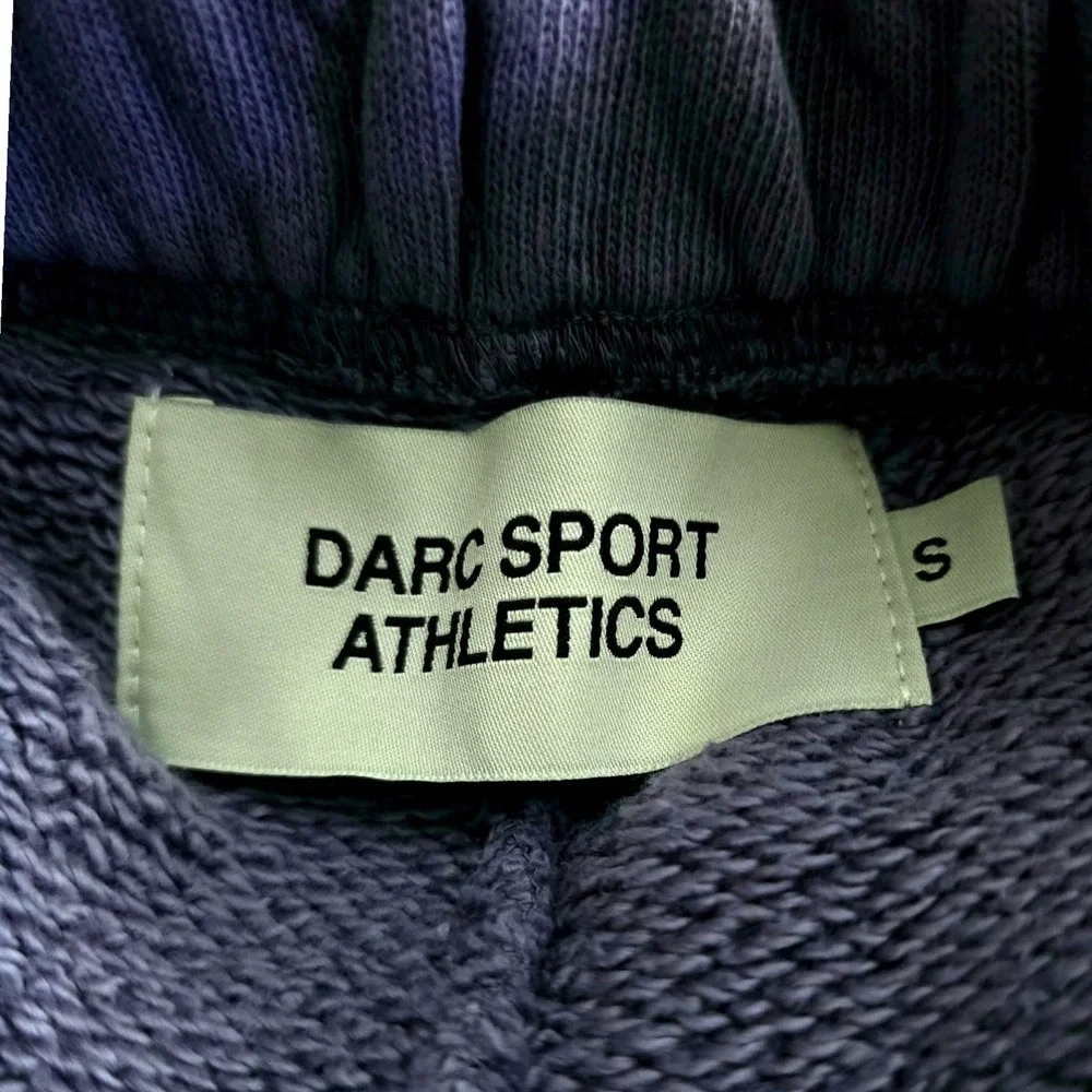 Darc Sport IYKYK Patched She Premium Oversized Sweat Shorts Iris Sun Fade Small